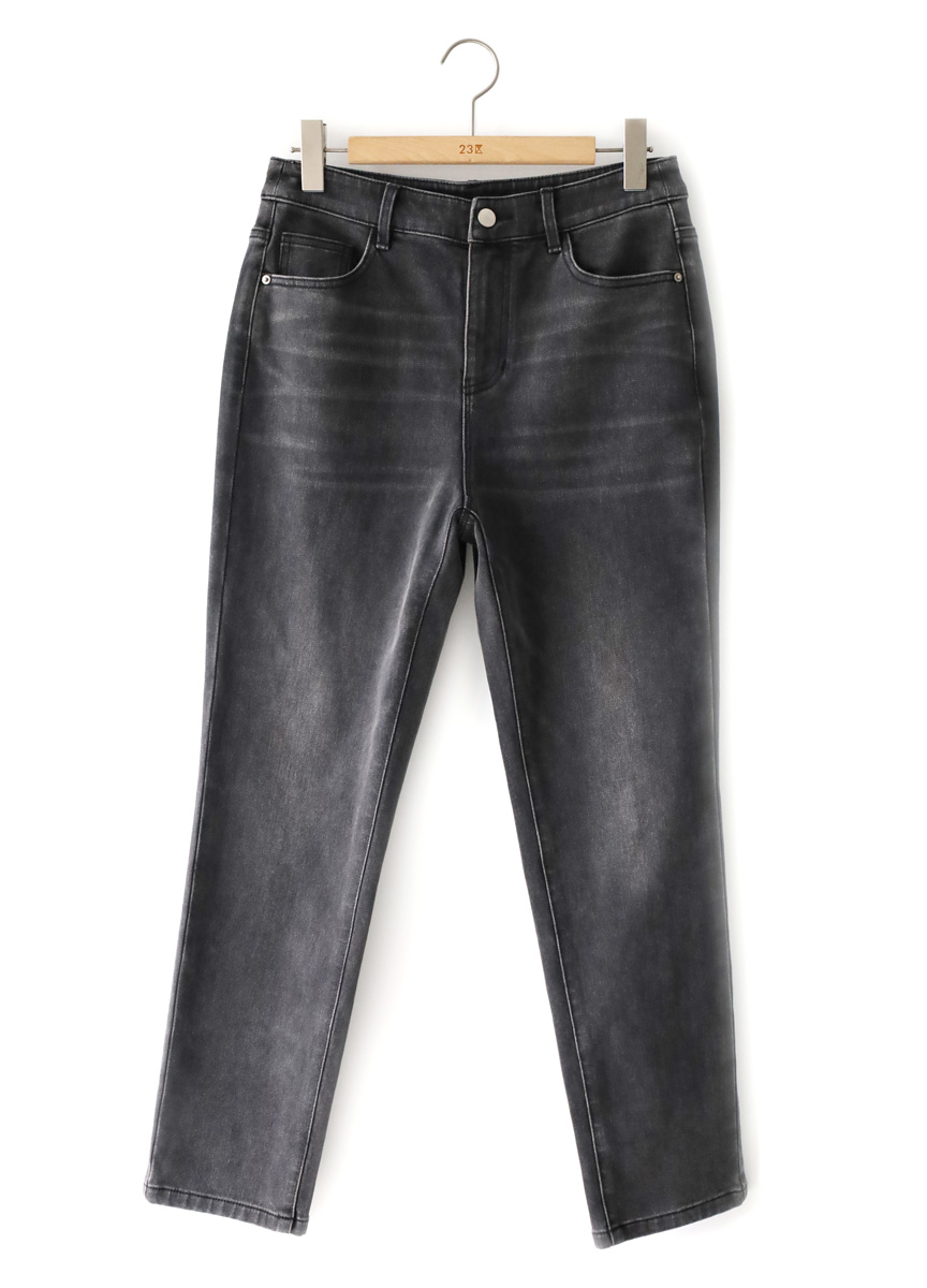 修身窄口牛仔褲